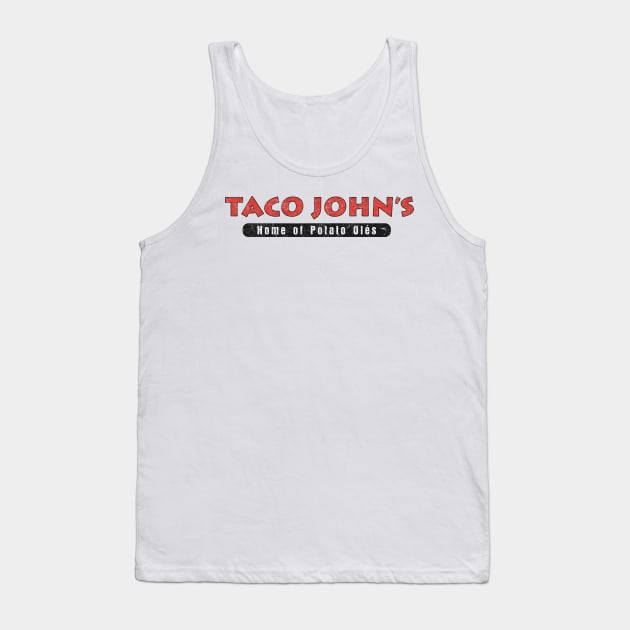 Retro Taco John's Home of Potato Oles Tank Top by artistcill